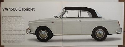 Preview: VW 1500 Convertible Brochure 6 Sides 1962  vw-op1562 Preview: VW 1500 Convertible Brochure 6 Sides 1962  vw-op1562