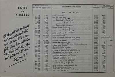 Preview: Willys Jeep Automobil Ersatzteilliste  Typ G 503 28 Seiten 1952   will-etl52