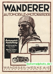 Wanderer Motorrad Plakat  Motiv 1925   wa-po04