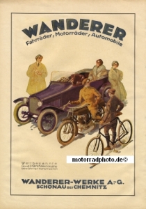 Wanderer Motorcycle Poster Motiv 1922  wa-po12