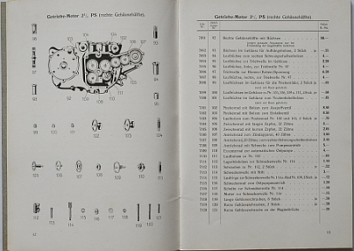 Preview: Wanderer Motorrad Ersatzteiliste Type 2,5PS 324ccm 1920-25  wa-324et