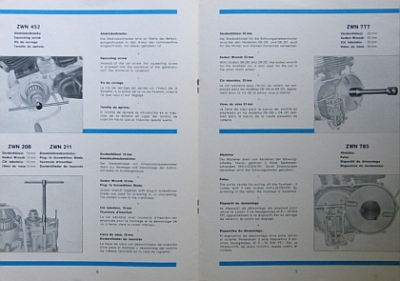 Preview: Zuendapp Motorrad  Werkzeugliste fuer DB 202 1953  z-wl-53