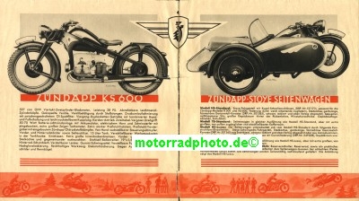 Preview: Zuendapp Motorrad Prospekt  1939