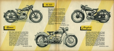 Preview: Zündapp Motorrad Prospekt 4 Seiten 1953  z-p53-4