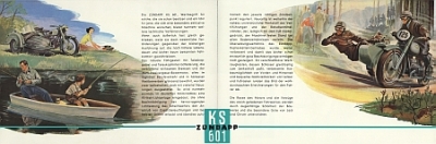 Preview: Zündapp Motorcycle Brochure KS 601 1953  z-p53