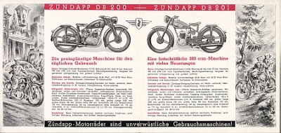 Preview: Zuendapp Motorrad Prospekt 1952