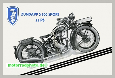 Zuendapp Motorcycle Poster S 500    z-po05