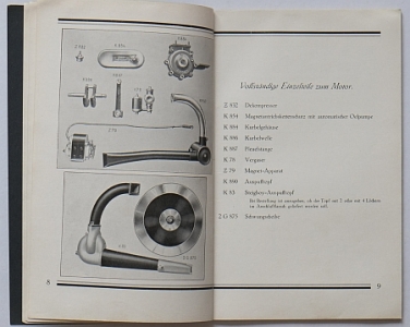 Preview: Zuendapp Motorrad Type K249/3GS Ersatzteilliste 1925  zuen-et25