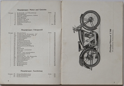 Preview: Zuendapp Motorrad Ersatzteiliste Type Z 300 1928 zuen-et28