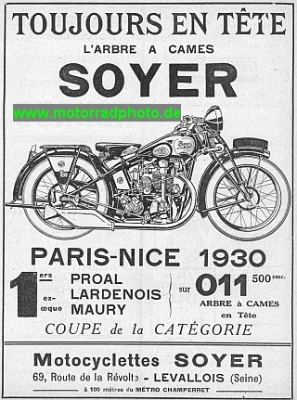 Soyer Werbung  1930  soy-w2