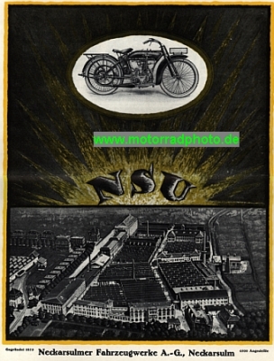 NSU motorcycle poster 1924  nsu-po26