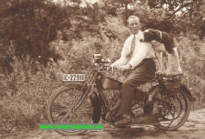 Hansa Motorrad Foto ca. 1925  hansa-f03