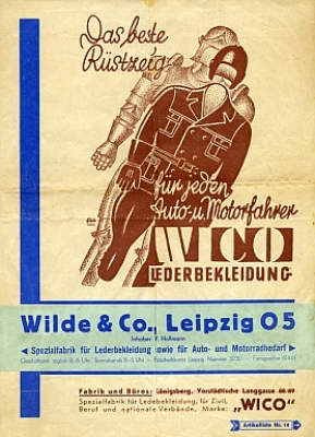 WICO Leatherwear brochure 1931