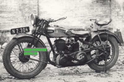 Ariel Motorrad Foto 500 sv Tourenmodell ca. 1932 ari-01201