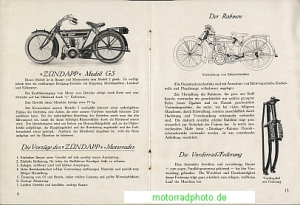 Zündapp Motorrad Prospekt 20 Seiten 1925 z-p25