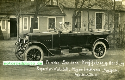 Protos Automobil Foto  Spitzkühler ca. 1923   prot-a02