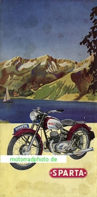 Sparta Motorrad Prospekt 6 Seiten 1953   spa-p53