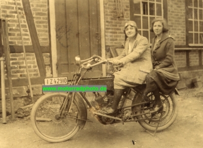 Wanderer Motorrad Foto 4PS Heeresmodell  1914-1919  wa-f22