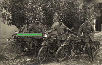 Wanderer Motorrad Foto 4PS Heeresmodell  1914-1919  wa-mf02