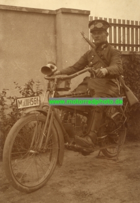 Wanderer Motorrad Foto 4PS Heeresmodell  1914-1919  wa-mf03