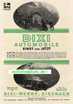 Dixi Automobil Plakat 1925  dixi-po01