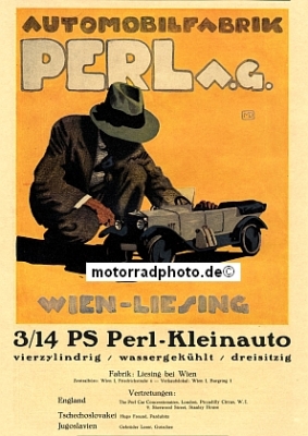 Perl Automobil Plakat Motiv 1923  perl-po01