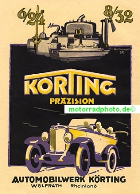 Koerting Automobil Poster Motiv 1923  koert-po01