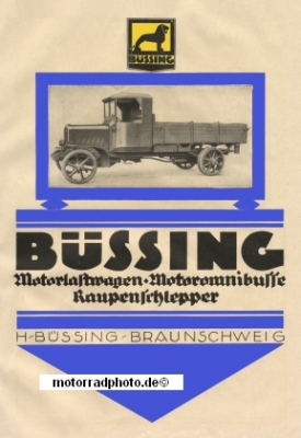 Buessing Lastwagen Plakat Motiv 1922  bues-po22