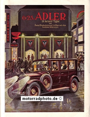 Adler Automobil Plakat Motiv 1926  ad-po03