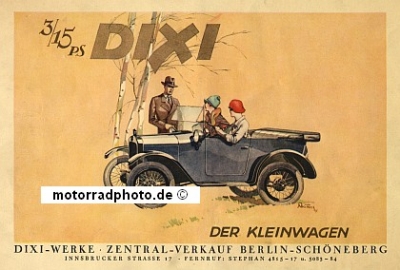 Dixi Automobil Poster Layout 1924 dixi-po03