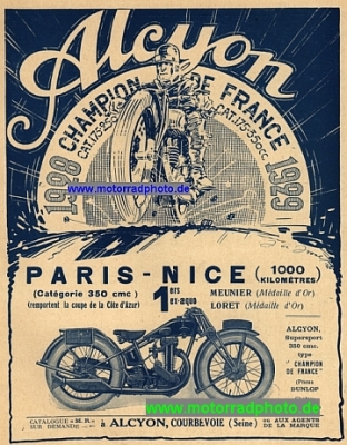 Alcyon Werbung 1929  alc-w291