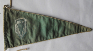 DKW Motorrad Wimpel  40er/50 Jahre grün