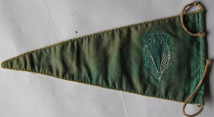 DKW Motorrad Wimpel  40er/50 Jahre grün