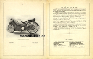 Rambola Elektro Motorrad Prospekt 4 Seiten  1924  ram-p24