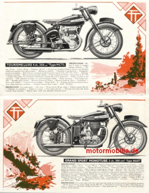 Terrot  Motorrad Prospekt 8 Seiten  1951  ter-p51