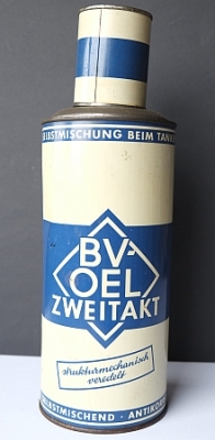 BV Oilcan 2 Strokeoil Tin  1950 bv-do01