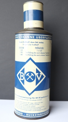 BV Oeldose Zeitaktoel Blech um 1950 bv-do01