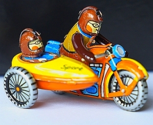 Blech Motorrad ZZ Zimmermann Zirndorf Germany  1960