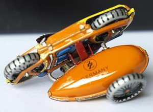 Blech Motorrad ZZ Zimmermann Zirndorf Germany  1960