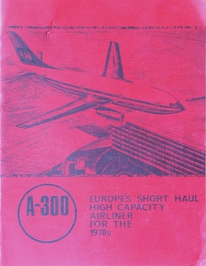 Airbus A 300 Flugzeug Prospekt 1968 ab-fop68