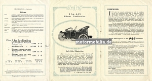 AJS Motorrad Prospekt 1919