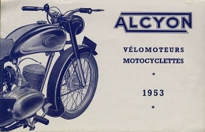 Alcyon Motorrad Prospekt 8 Seiten 1953 alc-p53