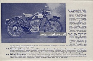 Alcyon Motorrad Prospekt 8 Seiten 1953 alc-p53