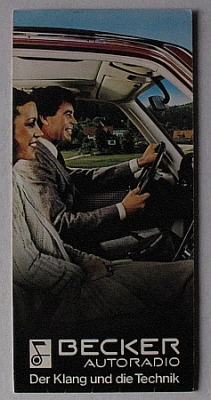 Becker Car Radio Brochure 1979