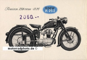 BMW Motorcycle Brochure  1952  bmw-p52