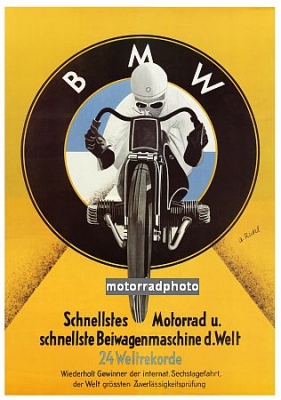 BMW Motorrad Plakat Entwurf 1929  bmw-po13