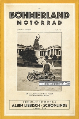 Boehmerland Motorcycle Brochure 1929