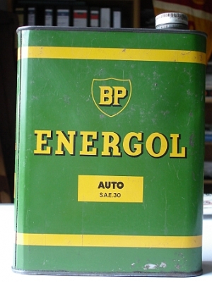 BP Oeldose Blech/Oilcan um 1950 bp-do01