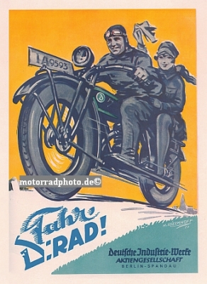 D-Rad Motorcycle Poster Layout 1925 dr-po12