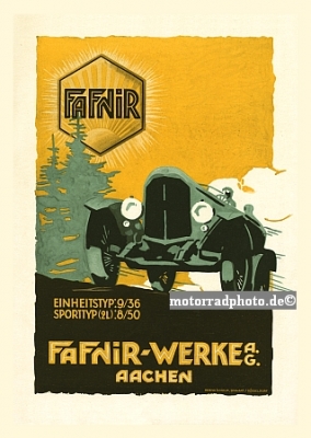 Fafnir Automobil Poster Layout 1924 faf-po02